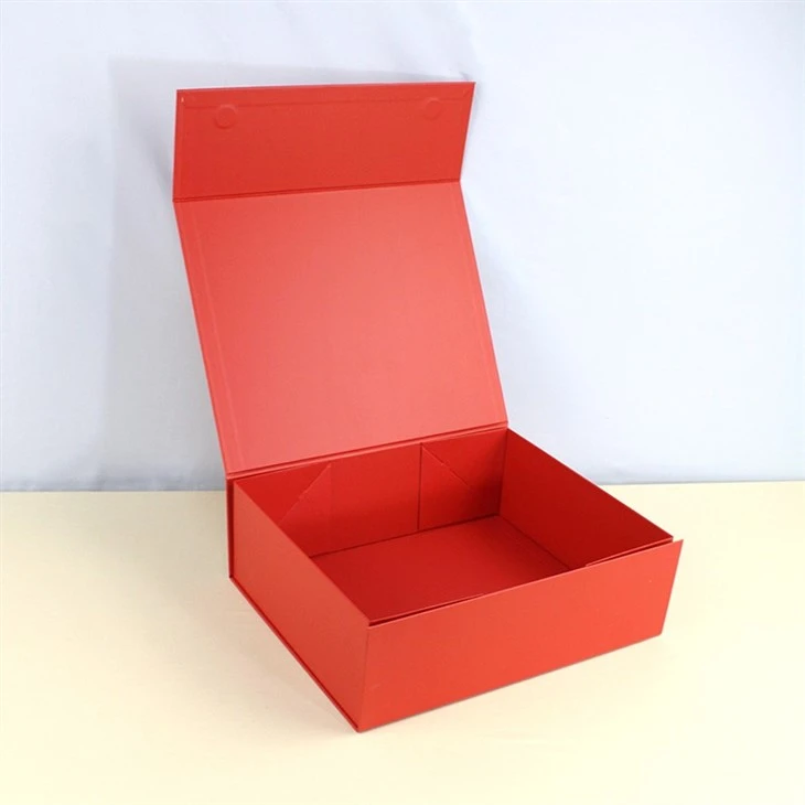Red Folding Magnetic Box For Hat
